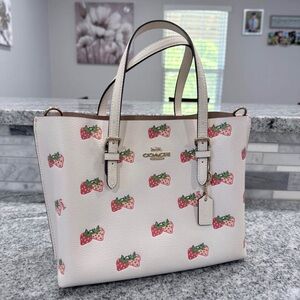 Coach Strawberry Print Mollie Tote
